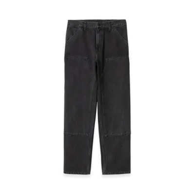 Carhartt WIP Double Knee Pant "Black (stone washed)"