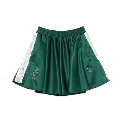 BEAMS COUTURE x RURU MARY'S Flower Tigre Jersey Skirt "Dark Green"