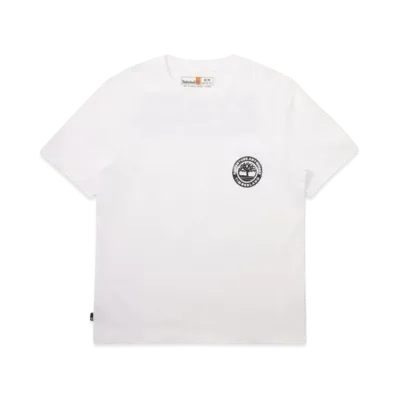 Timberland Men's Short Sleeve Graphic Pocket Tee "White"