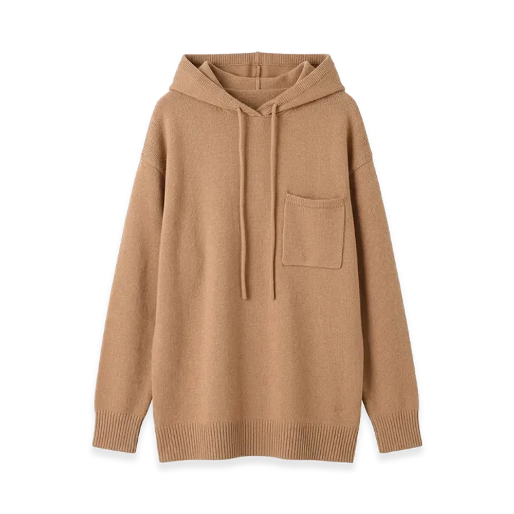 Max Mara Women's Liana Knit Hoodie "Camel"