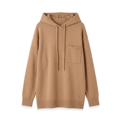 Max Mara Women's Liana Knit Hoodie "Camel"