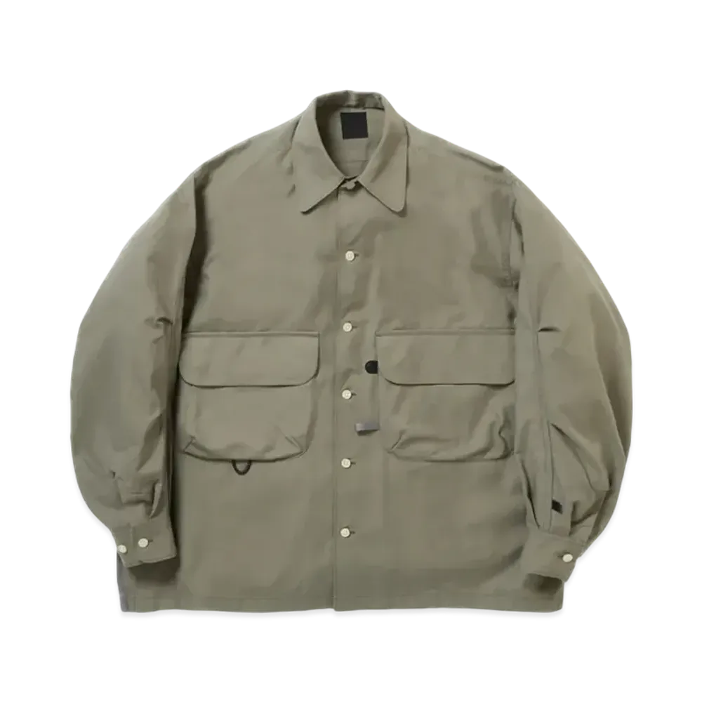DAIWA PIER39 W's Tech Sports Open Collar Shirt L/S "Wolf Gray"