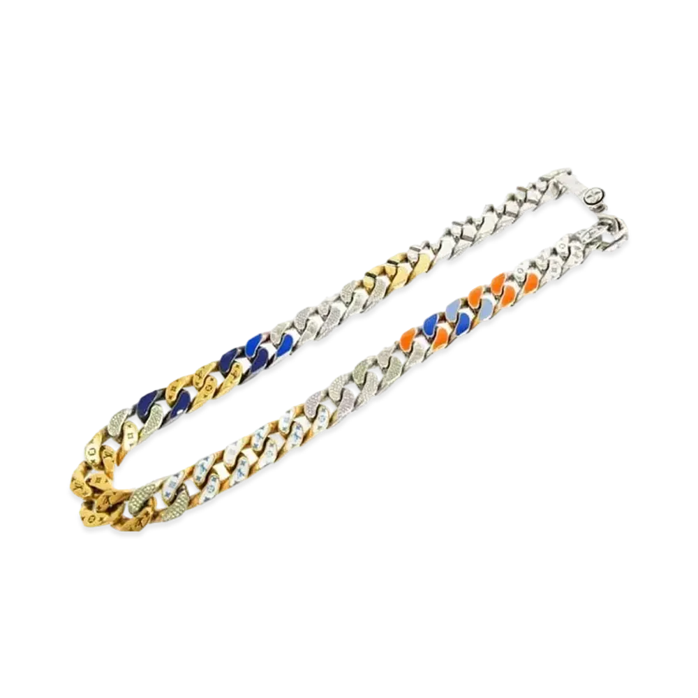 Louis Vuitton Chain Links Necklace "Multicolor"