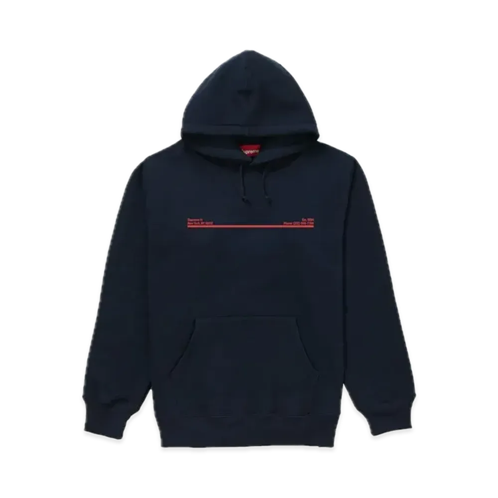 Supreme Shop Hooded Sweatshirt New York City "Navy"
