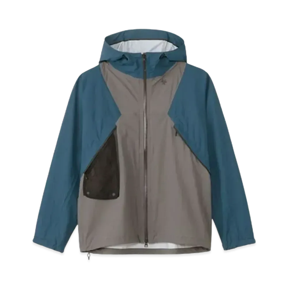 Goldwin Partex Shield Air Mountaineering Jacket (Unisex) "Focus Gray x Navy Blue"