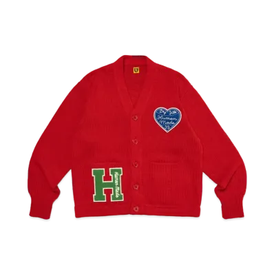 HUMAN MADE Low Gauge Knit Cardigan "Red"