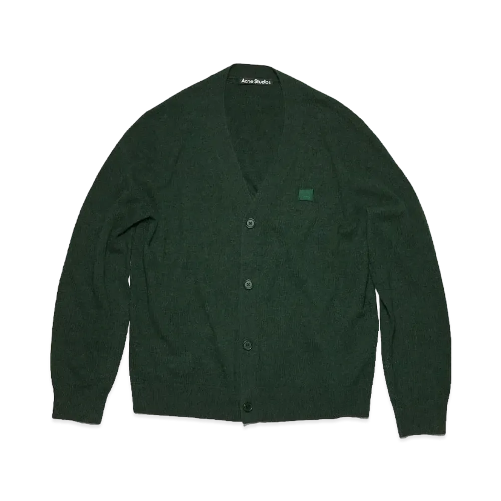 Acne Studios V Neck Cardigan "Bottle Green"