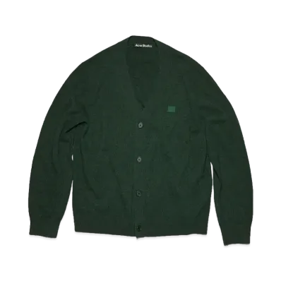 Acne Studios V Neck Cardigan "Bottle Green"