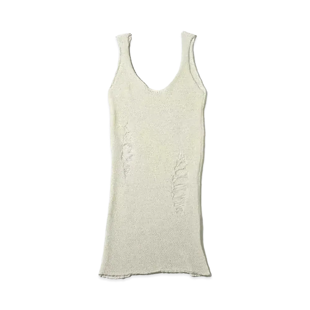 atmos pink Damage Cut Dress "White"