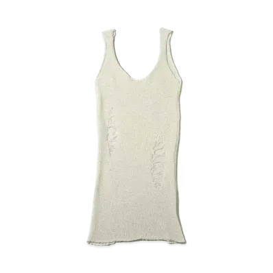 atmos pink Damage Cut Dress "White"