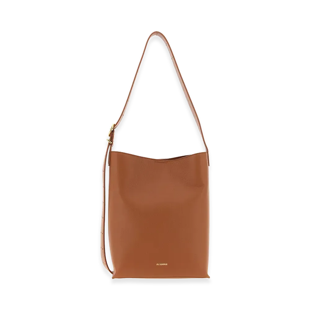 Jil Sander Women's 'cannolo Tote' Shoulder Bag "Camel"