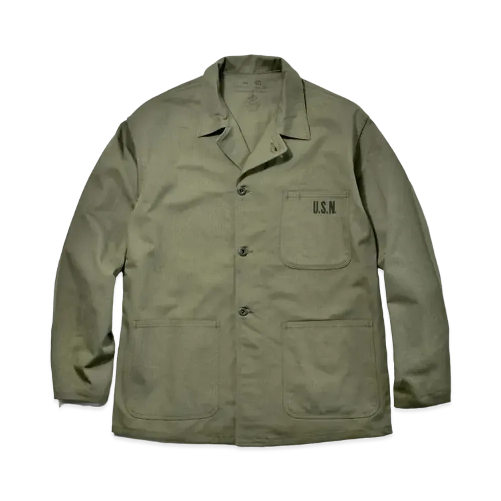 THE REAL McCOY'S Jacket, Utility N-3(Model 220)/Stencil "Olive"