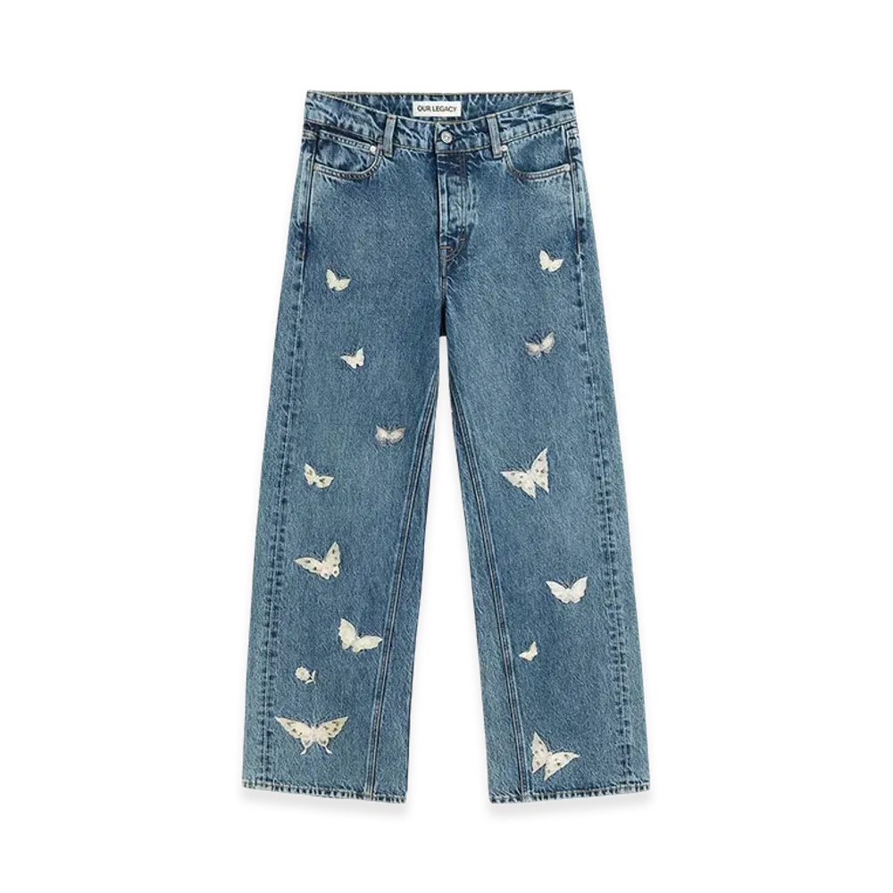 OUR LEGACY Women's Treble Cut "Indigo Butterfly"