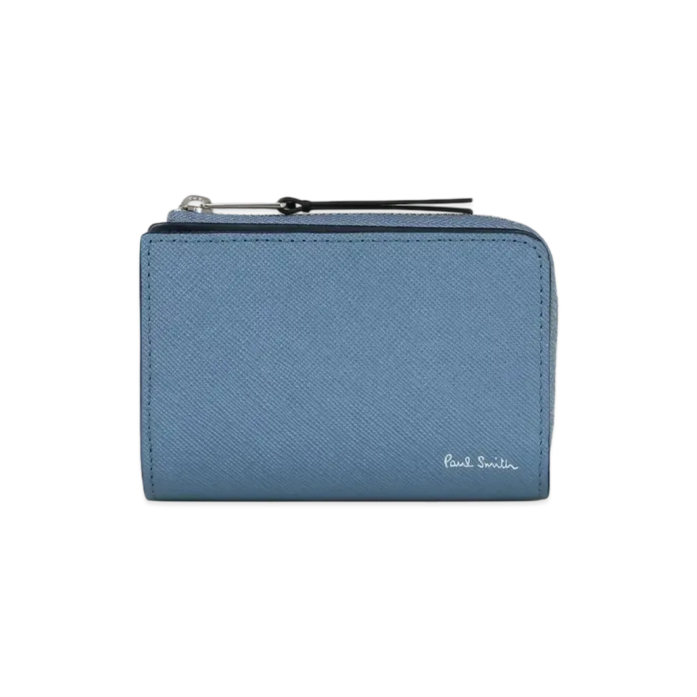 Paul Smith Bright Stripe Puller Coin / Key Case "LightBlue"