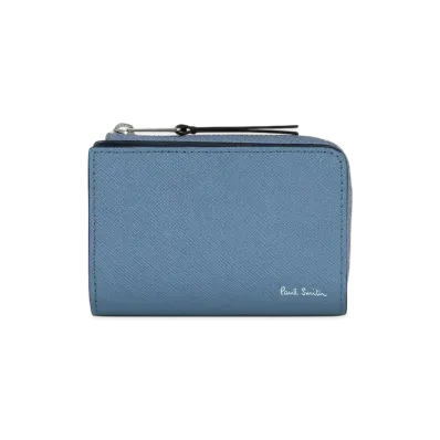 Paul Smith Bright Stripe Puller Coin / Key Case "LightBlue"