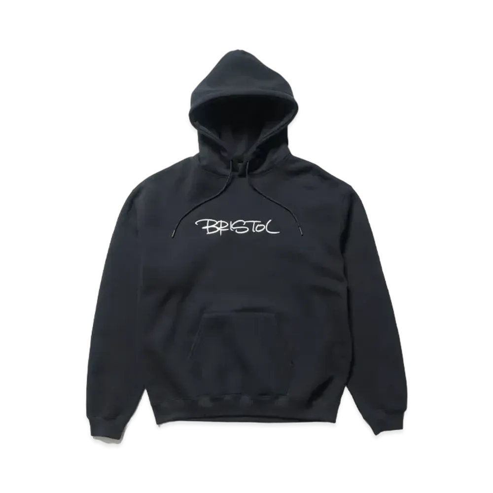 F.C.Real Bristol Embroidery Tagging Loose Fit Sweat Hoodie "Black"