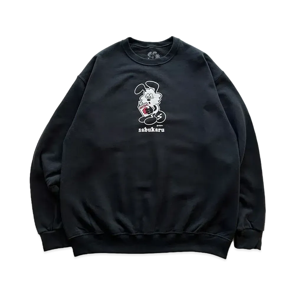 sabukaru x VERDY Sweat Crew "Black"