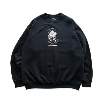 sabukaru x VERDY Sweat Crew "Black"