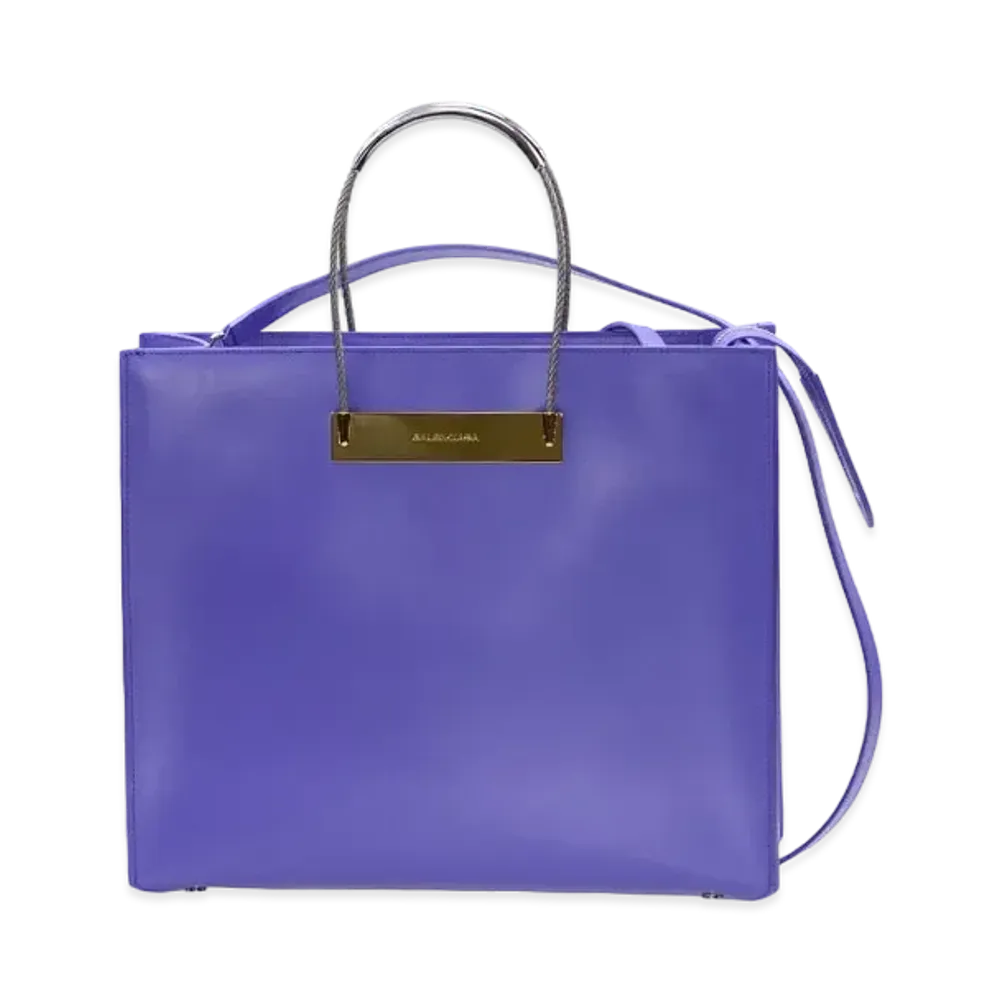 BALENCIAGA Handbag Lambskin "Purple"