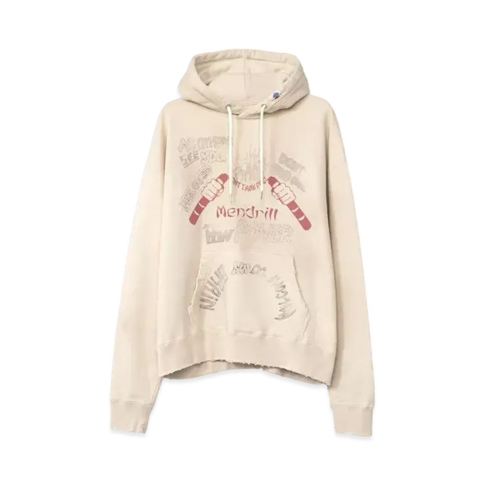 Maison MIHARA YASUHIRO Mendrill x GS Distressed Hoodie "White"