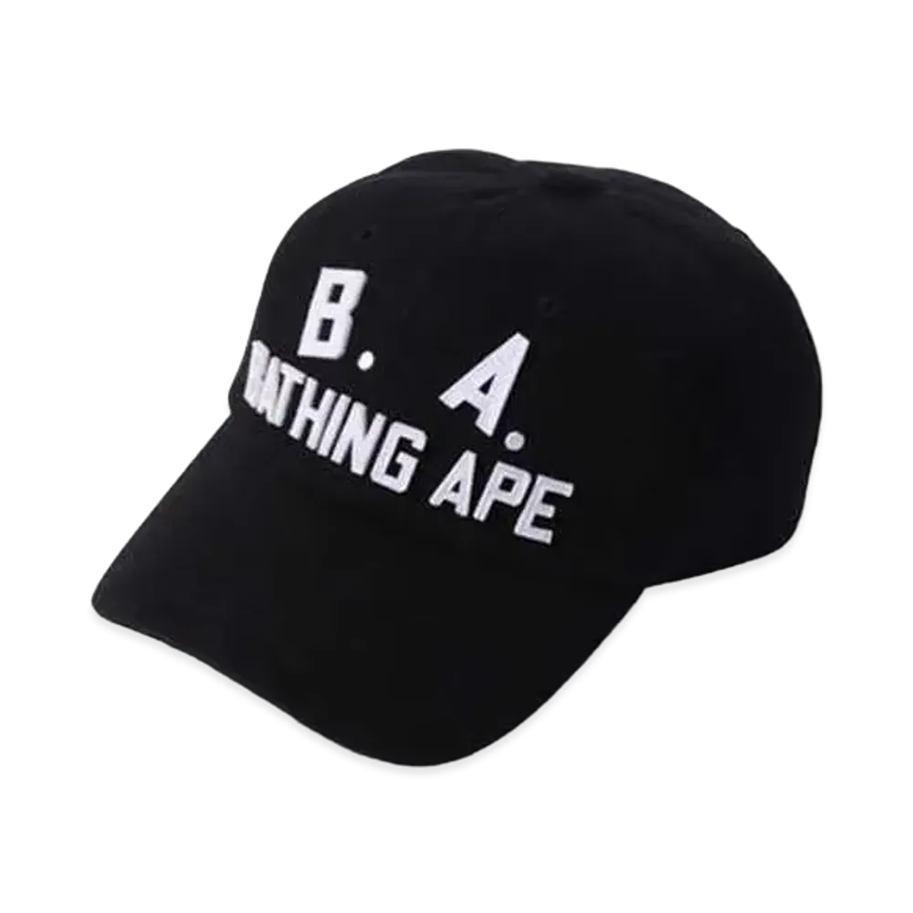 A BATHING APE B.A. WASHED TWILL CAP "Black"