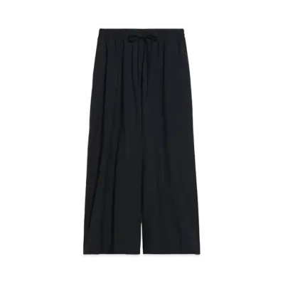 Max Mara Elmo Pure Wool Wide Fit Pants "Navy"