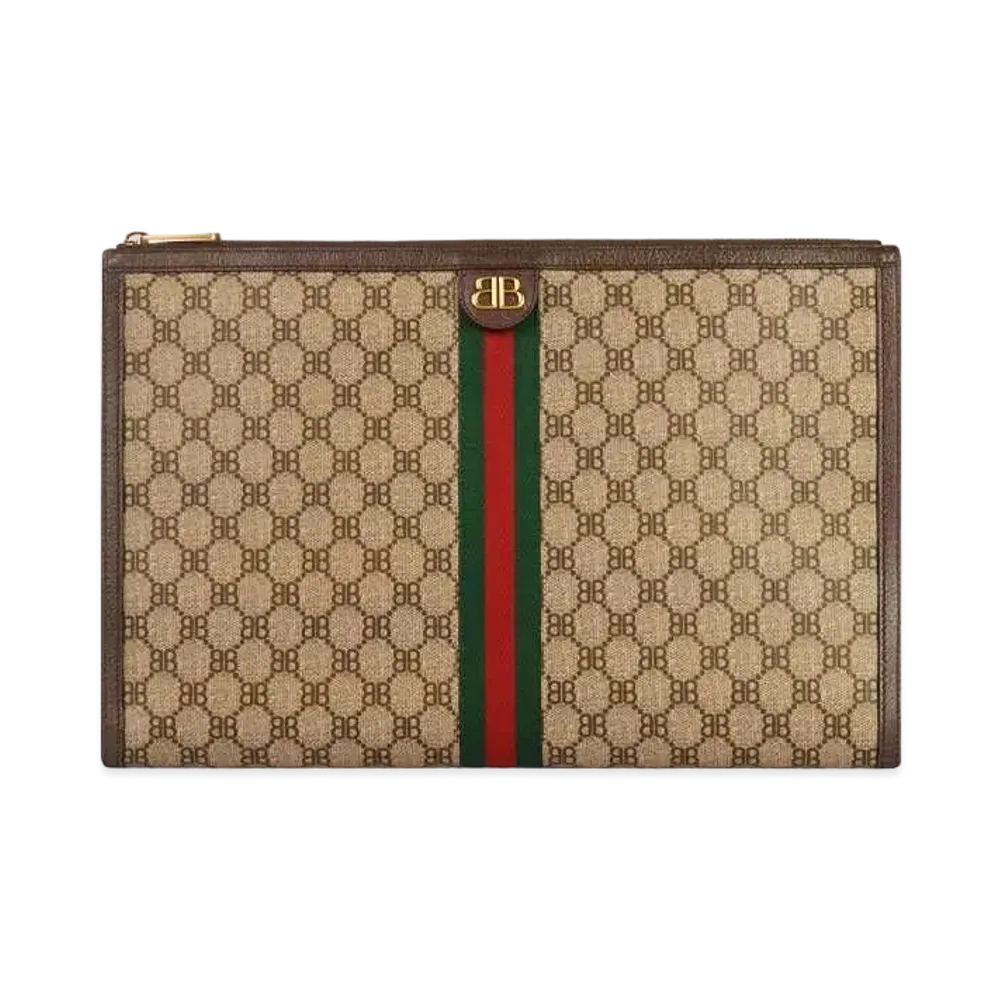 GUCCI x BALENCIAGA The Hacker Laptop Pouch Corching Canvas "Beige"