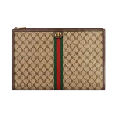 GUCCI x BALENCIAGA The Hacker Laptop Pouch Corching Canvas "Beige"