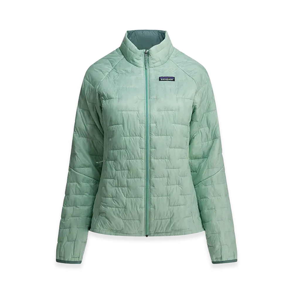 Patagonia Women's "W's Micro Puff" Short Down Jacket "Light Blue"