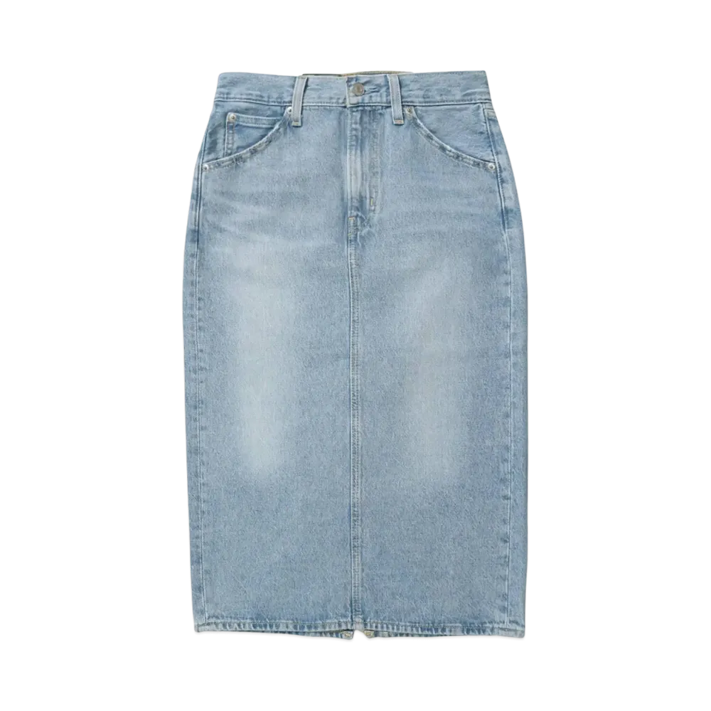 Levi's HR BACK SLIT SKIRT "RIVETING CLEAN HEM"