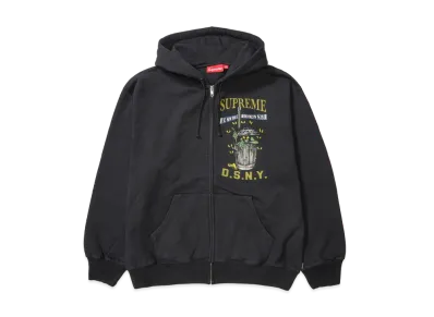 Supreme x DSNY Zip Up Hooded Sweatshirt "Black"
