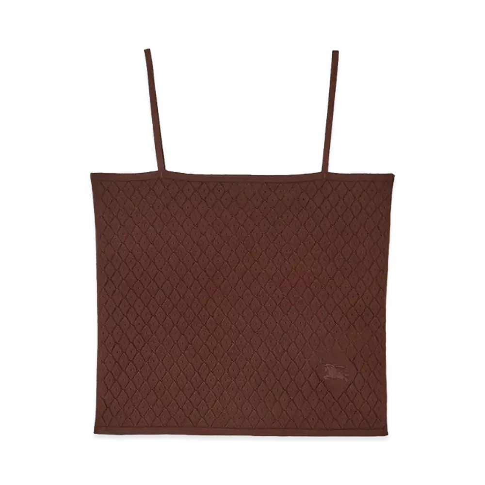 Burberry Women's Silk Blend Camisole "Chocolate Brown"
