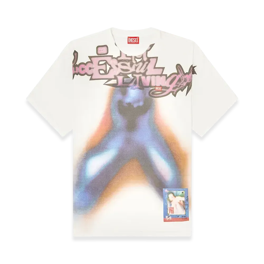 Diesel T-Boxt-V13 T-Shirt "Blue/Orange"