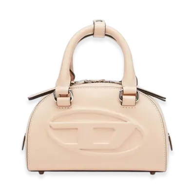Diesel 1Dr Dome Crossbody 1Dr Dome-Leather Mini Bowling Bag "Pink White"