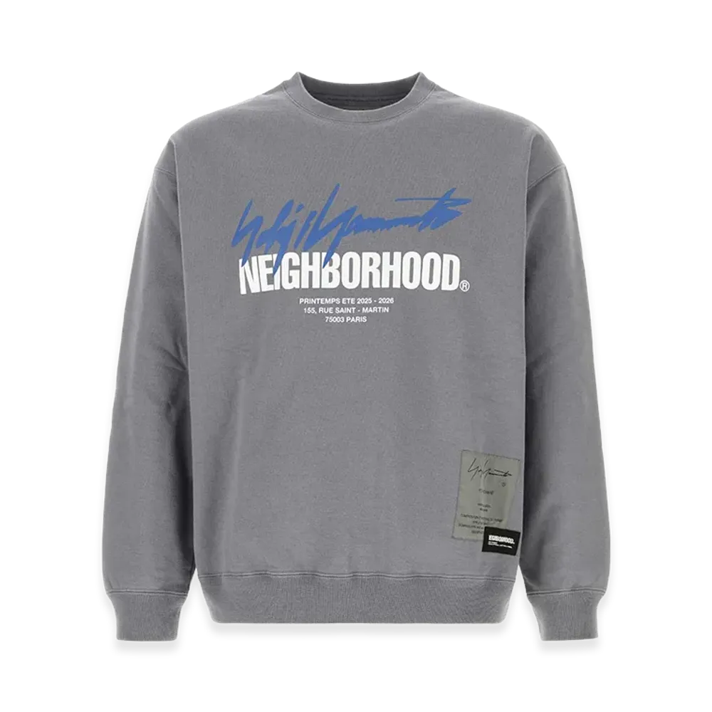 Yohji Yamamoto x Neighborhood Cotton Sweatshirt "Gray"