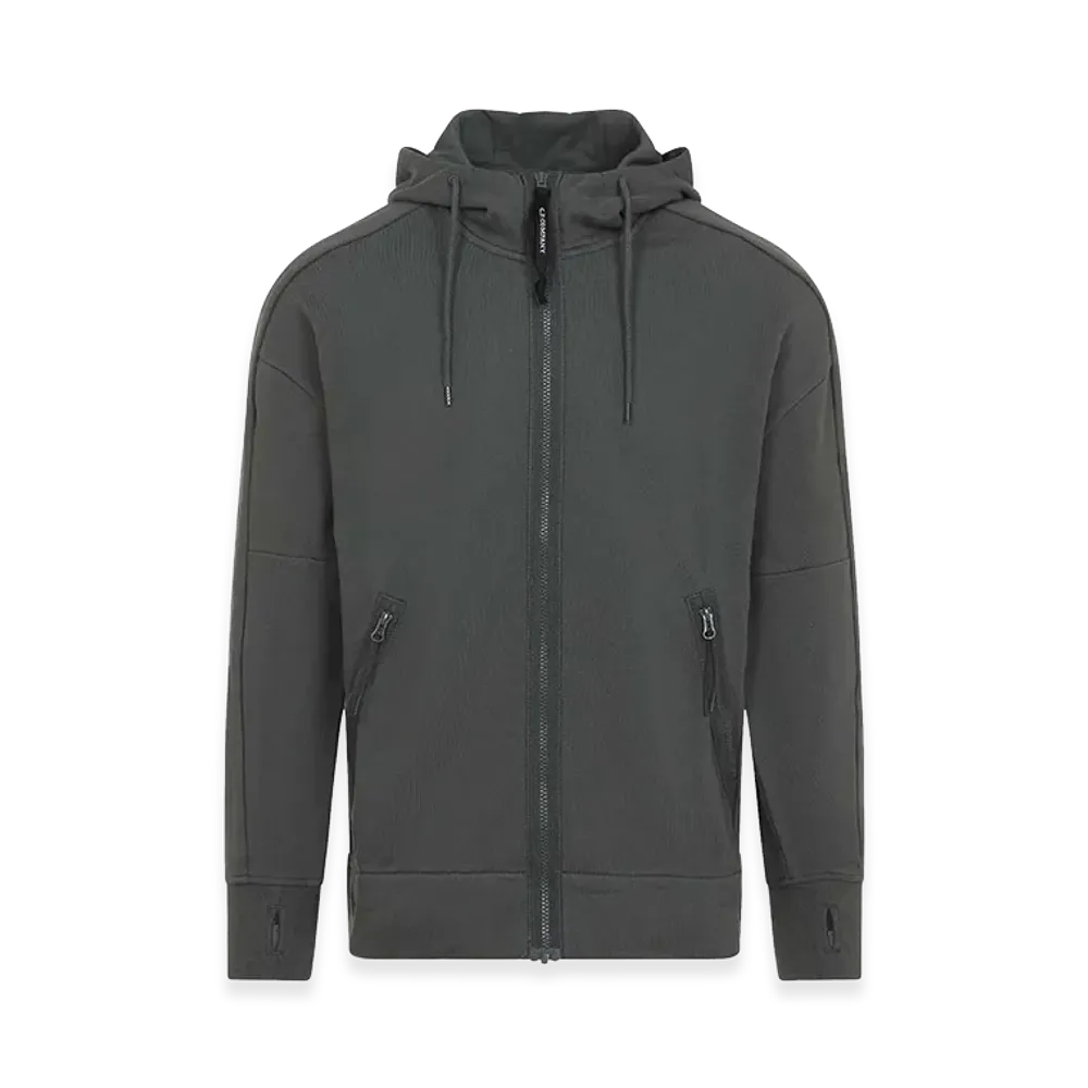 C.P. Company Open Hoodie "Gunmetal"