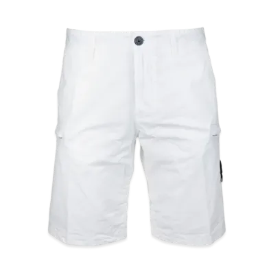 Stone Island L0519 Cargo Bermuda Shorts - 21SS "White"
