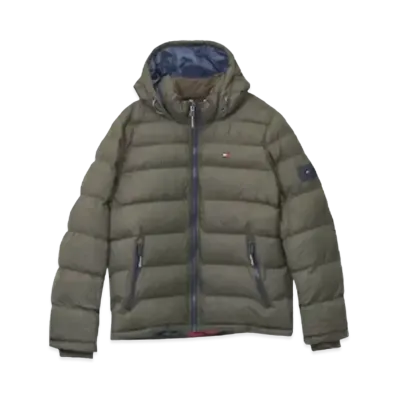 TOMMY HILFIGER Classic Hoodie Puffer Jacket "Olive"