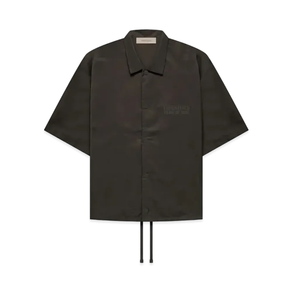 FEAR OF GOD ESSENTIALS SS Nylon Shirt "Off Black"