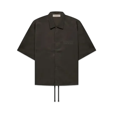 FEAR OF GOD ESSENTIALS SS Nylon Shirt "Off Black"