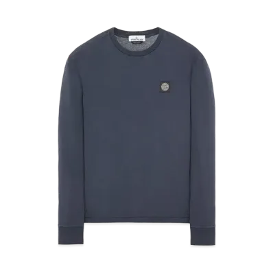 Stone Island 22713 60/2 COTTON JERSEY_SLIM FIT "Ink Blue"