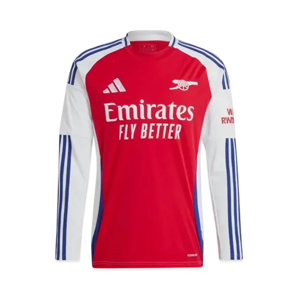 adidas Arsenal 24/25 Long Sleeve Home Uniform "Better Scarlet/White"
