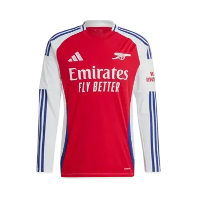 adidas Arsenal 24/25 Long Sleeve Home Uniform "Better Scarlet/White"