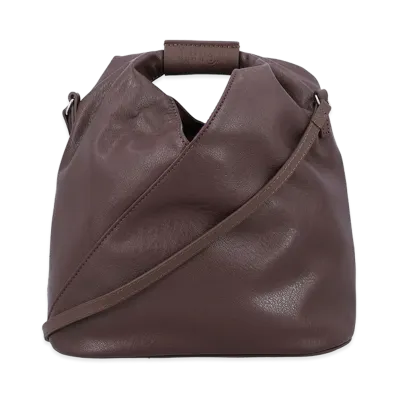 MM6 Maison Margiela Women's Synthetic Leather Japanese Handbag "Brown/Chocolate"