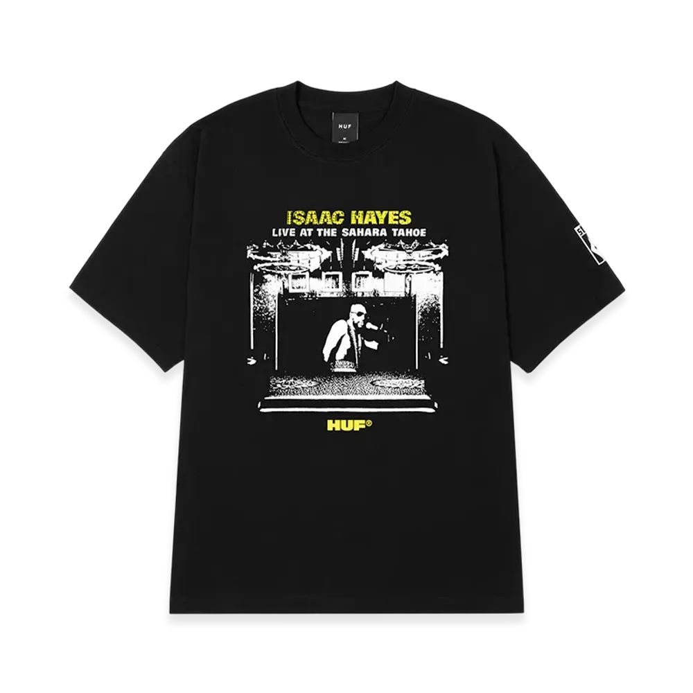 HUF x Isaac Hayes Tahoe Heavyweight Tee "Black"