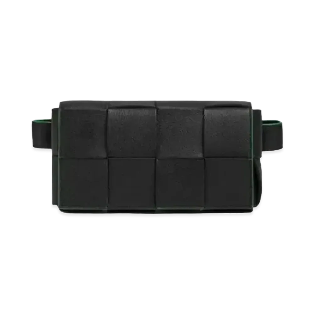 Bottega Veneta Cassette Belt Bag "Black/Parakeet"