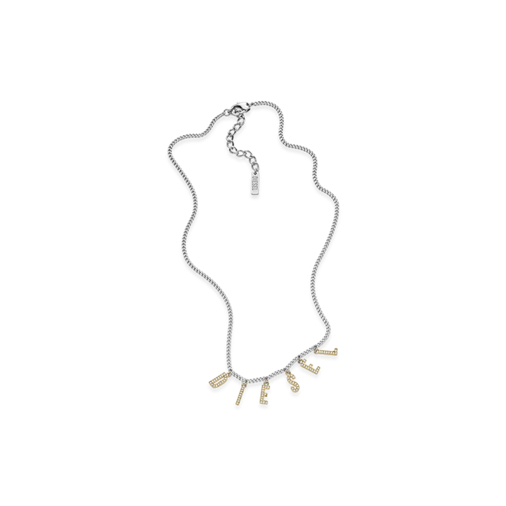 Diesel Dx1545931 Jewel Necklace "Silver/Gold"