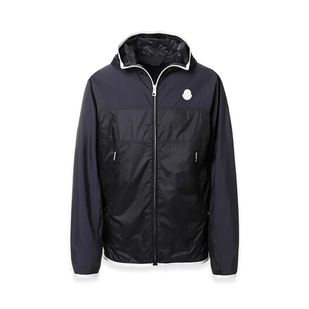 MONCLER Mens Algedi Hooded Raincoat "Black"