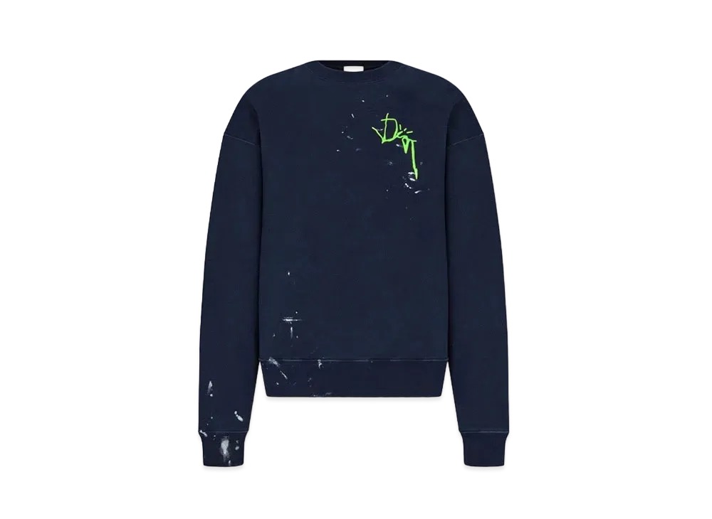 Dior x Cactus Jack Oversize Sweatshirt "Navy Blue"