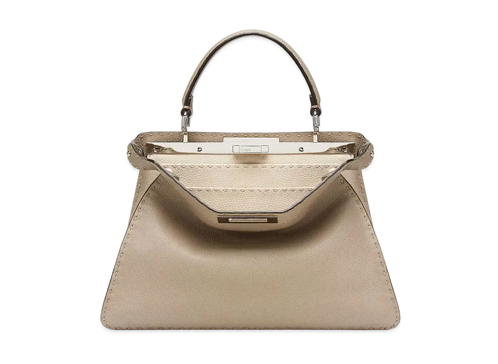 FENDI Peekaboo ISeeU medium Selleria Bag "Dove Gray"